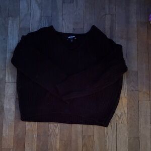 Express Black V-Neck Sweater
